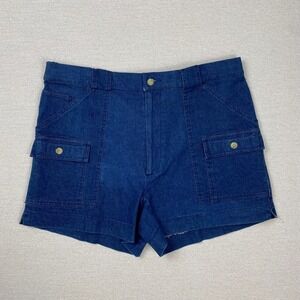 Vtg Sportif Shorts Mens 40 Blue Denim Frequent Traveler Cargo Gorpcore Deadstock